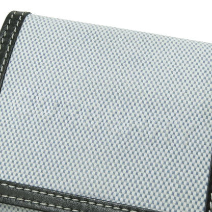 BURBERRY Bifold Wallet canvas blue logo