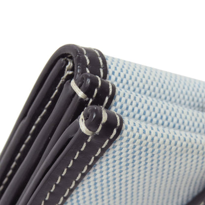BURBERRY Bifold Wallet canvas blue logo