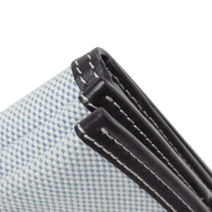BURBERRY Bifold Wallet canvas blue logo