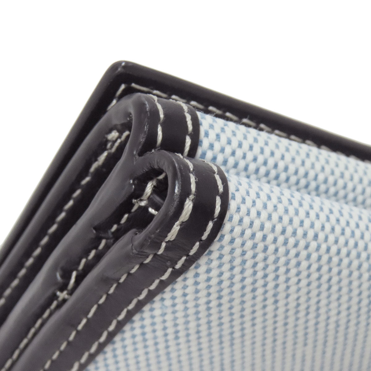 BURBERRY Bifold Wallet canvas blue logo