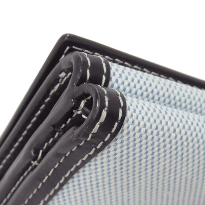 BURBERRY Bifold Wallet canvas blue logo