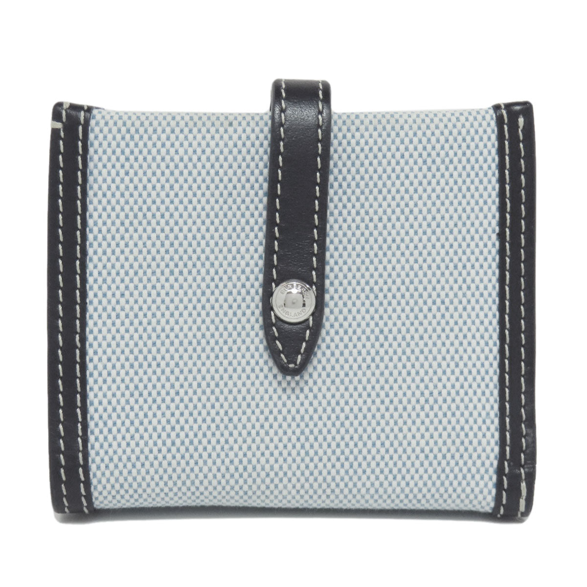 BURBERRY Bifold Wallet canvas blue logo