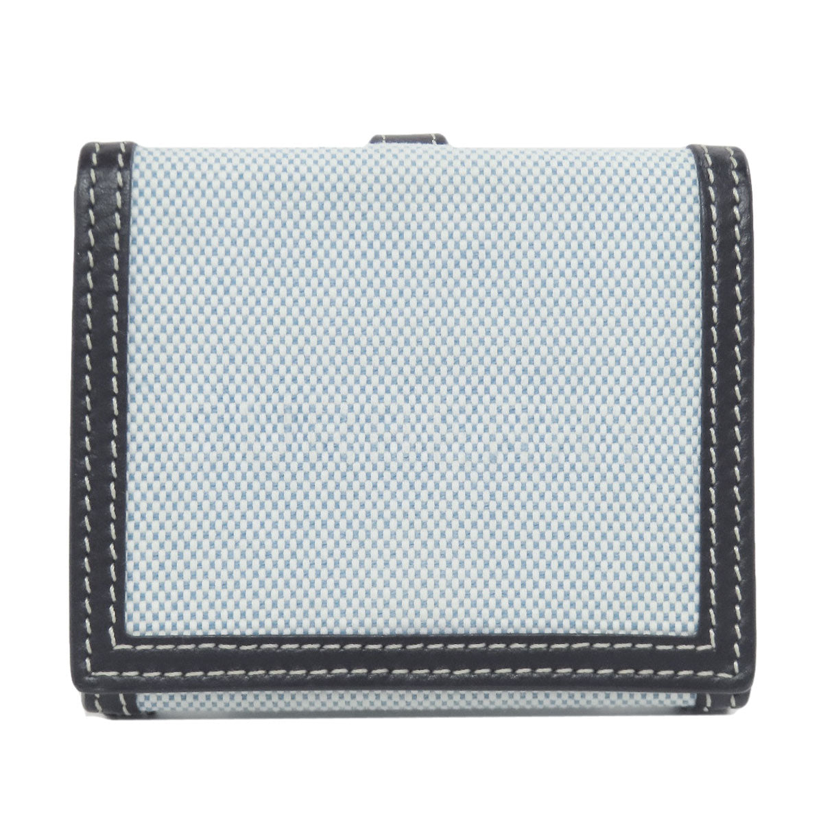 BURBERRY Bifold Wallet canvas blue logo