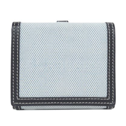 BURBERRY Bifold Wallet canvas blue logo
