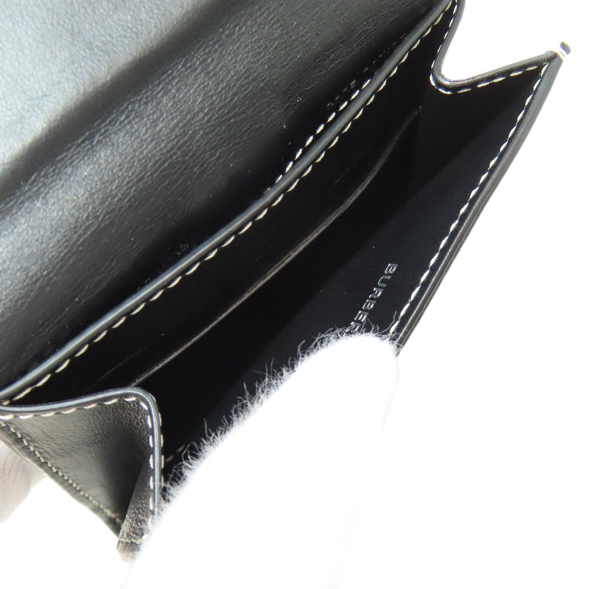 BURBERRY Bifold Wallet canvas blue logo