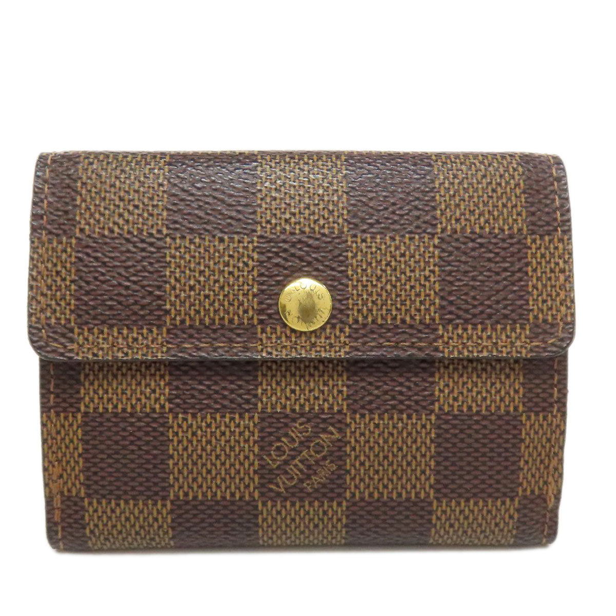 LOUIS VUITTON Coin case N62925 Damier canvas Brown Ludlow