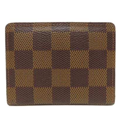 LOUIS VUITTON Coin case N62925 Damier canvas Brown Ludlow