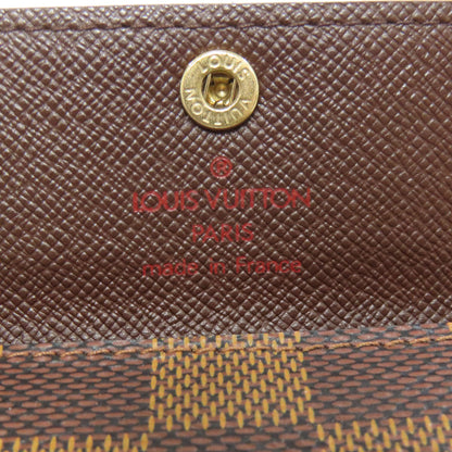 LOUIS VUITTON Coin case N62925 Damier canvas Brown Ludlow