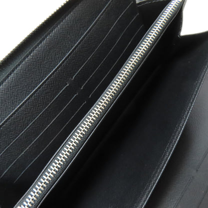LOUIS VUITTON Long Wallet Purse N60111 Damier canvas gray Zippy Organizer NM