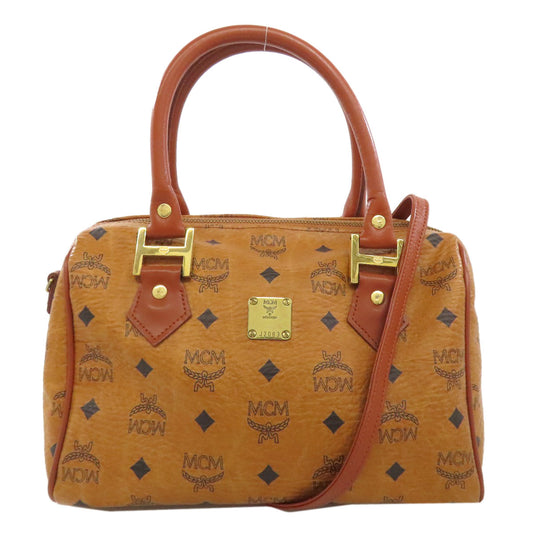 MCM Boston Duffel bag PVC Brown Small Ella