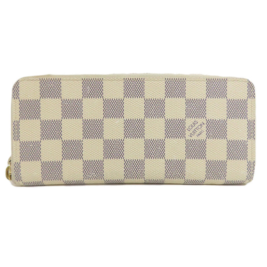 LOUIS VUITTON Long Wallet Purse N61210 Damier canvas white Portefeuille Clemence