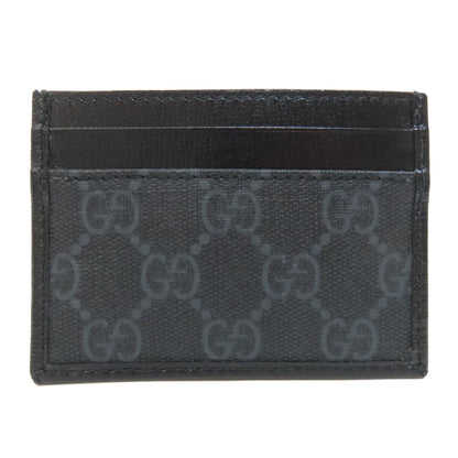 GUCCI Card Case 678002 PVC black GG Supreme