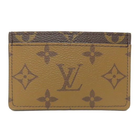 LOUIS VUITTON Card Case M69161 Monogram reverse Brown Porte Cartes・Simple