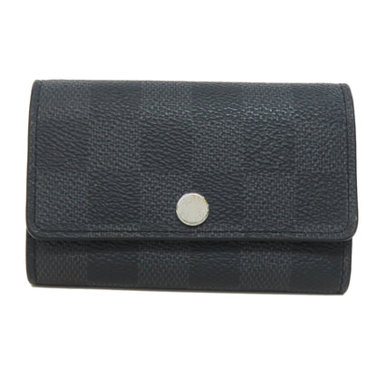 LOUIS VUITTON Key case Key holder  M62662 Damier canvas black Multicles6