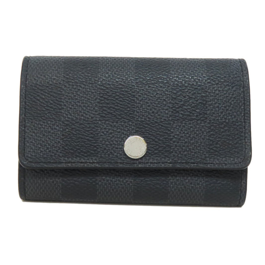 LOUIS VUITTON Key case Key holder  M62662 Damier canvas black Multicles6