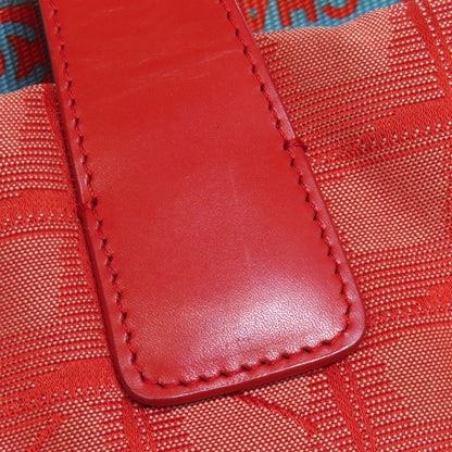 CHANEL Tote Bag Nylon jacquard Red New Travel Line MM
