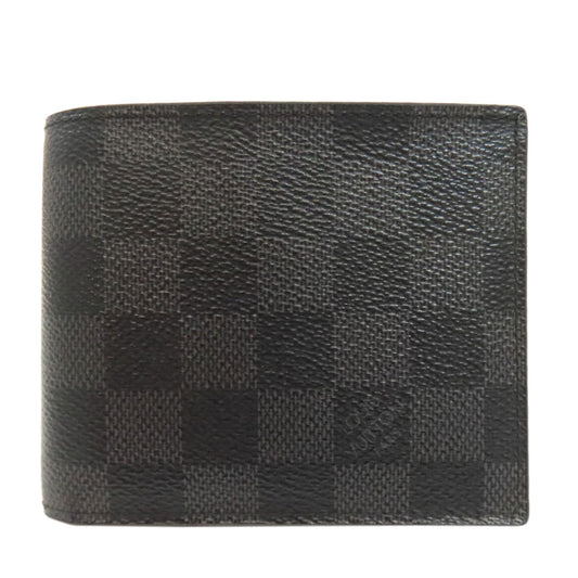 LOUIS VUITTON Bifold Wallet N63336 Damier canvas black Portefeuille・Marco NM