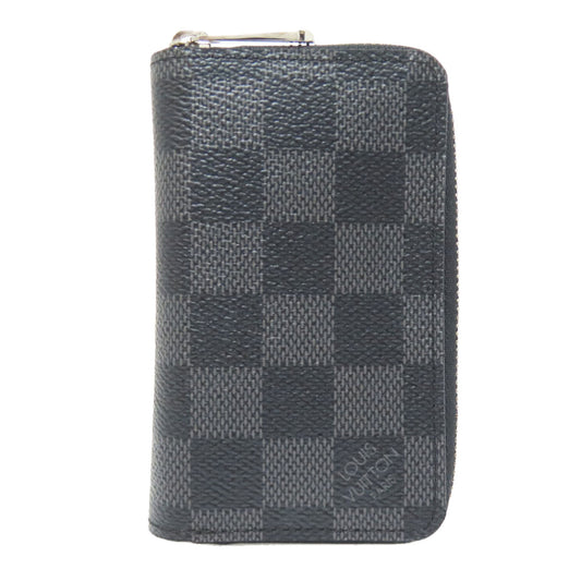 LOUIS VUITTON Coin case N63076 Damier canvas gray Zippy coin purse