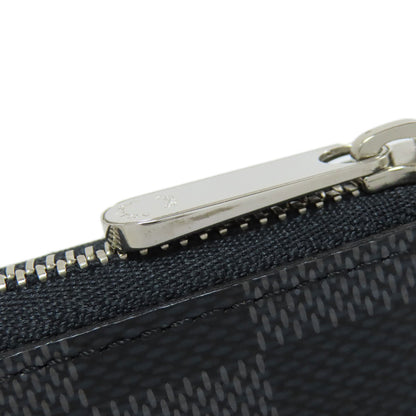 LOUIS VUITTON Coin case N63076 Damier canvas gray Zippy coin purse