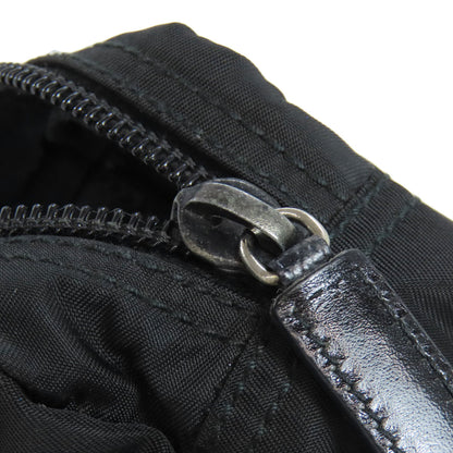 PRADA Accessory pouch Nylon black logoMetal