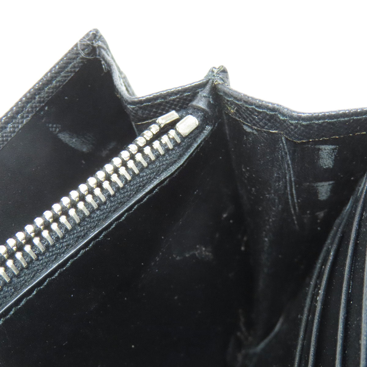 PRADA Long Wallet Purse 1M1037 Safiano black logo