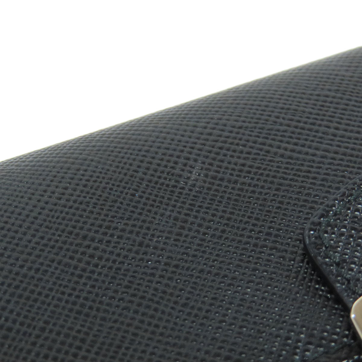 PRADA Long Wallet Purse 1M1037 Safiano black logo