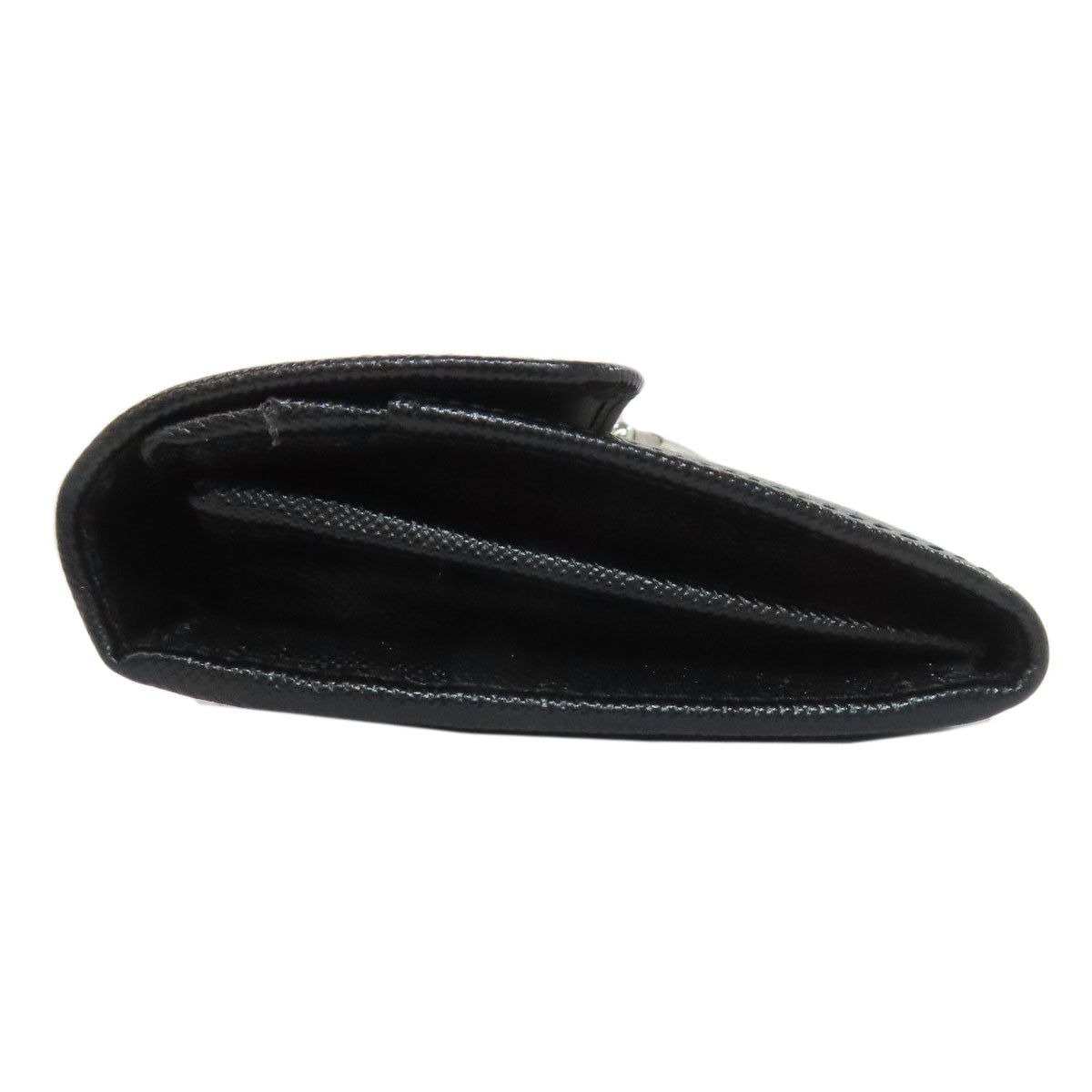 PRADA Long Wallet Purse 1M1037 Safiano black logo