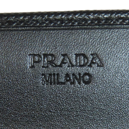 PRADA Long Wallet Purse 1M1037 Safiano black logo