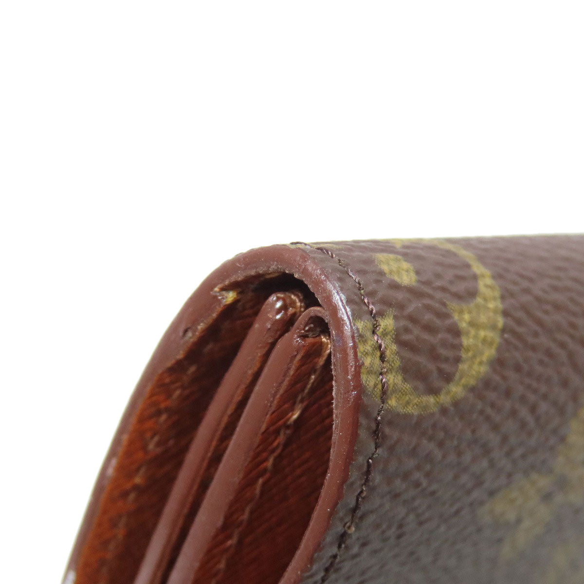 LOUIS VUITTON Coin case M61970 Monogram canvas Brown Porto Monet Guze
