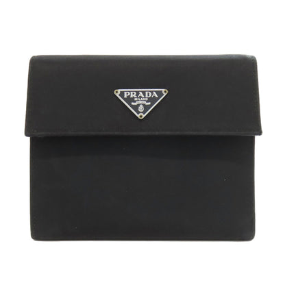 PRADA Bifold Wallet M170 Nylon black logoMetal