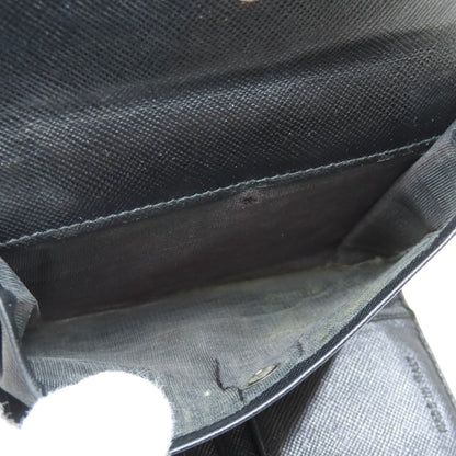 PRADA Bifold Wallet M170 Nylon black logoMetal