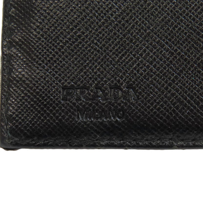 PRADA Bifold Wallet M170 Nylon black logoMetal
