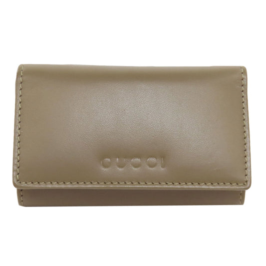 GUCCI Key case Key holder  033・2031・3600 leather Brown Outlet logo
