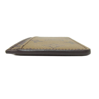 LOUIS VUITTON Card Case M69161 Monogram reverse Brown Porto cult · Simple