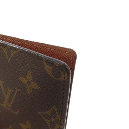 LOUIS VUITTON Notebook cover R20503 Monogram canvas Brown Agenda poch