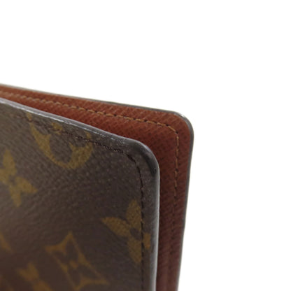 LOUIS VUITTON Notebook cover R20503 Monogram canvas Brown Agenda poch