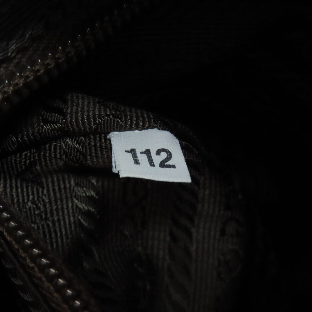 PRADA Handbag Satin Brown logo