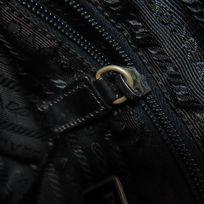 PRADA Shoulder Bag Nylon black logoMetal