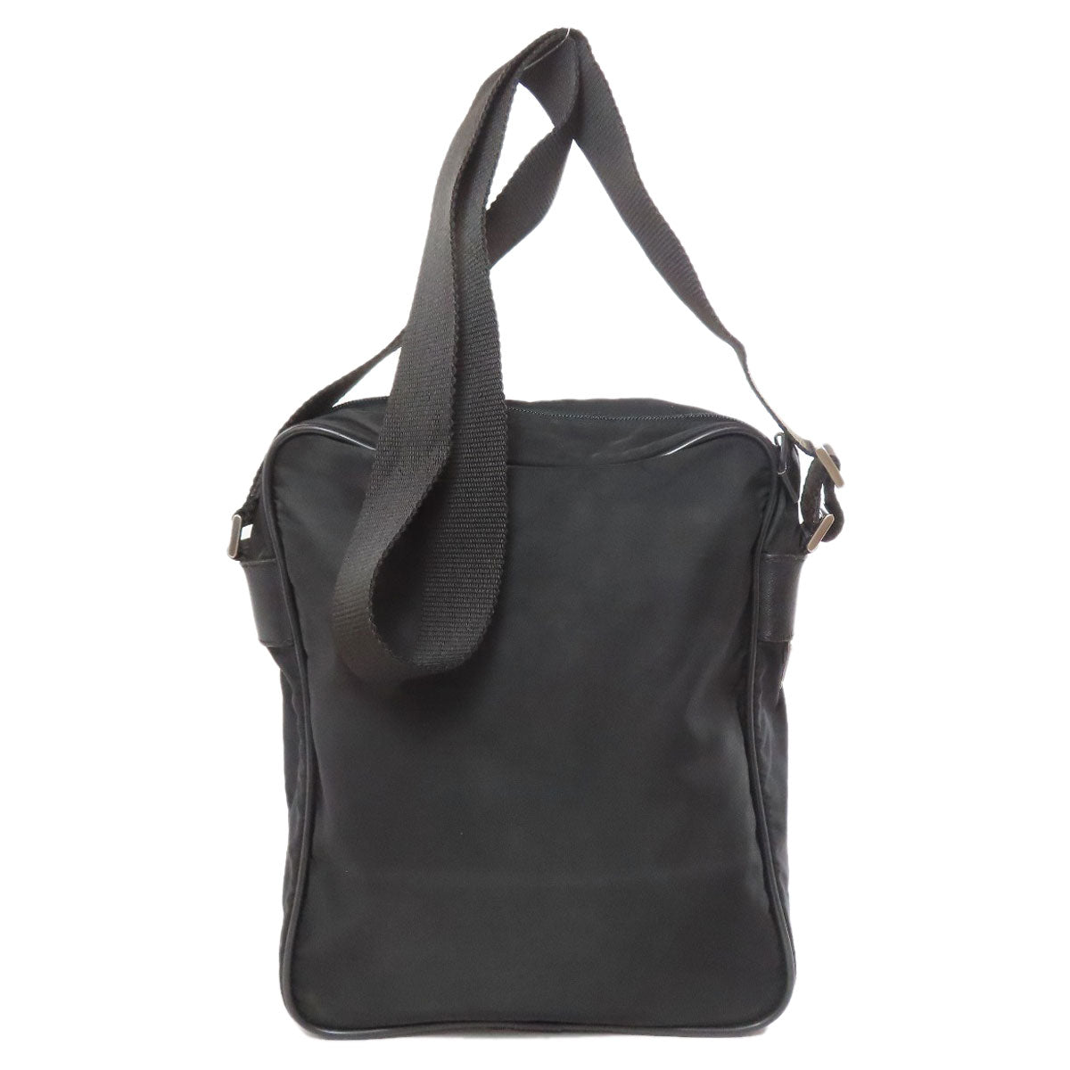 PRADA Shoulder Bag Nylon black logoMetal