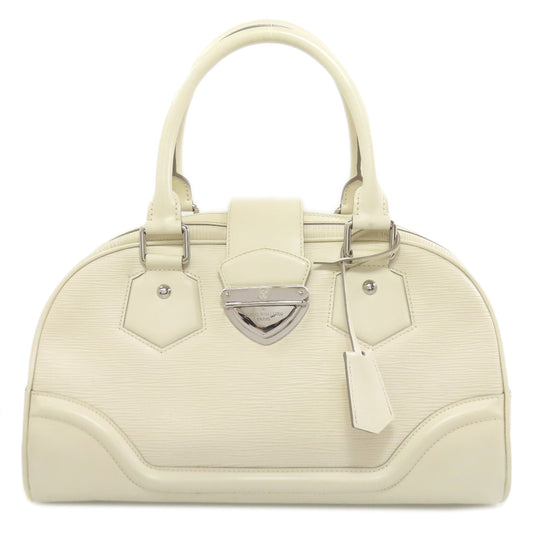 LOUIS VUITTON Handbag M5931J Epi white Bowling Montaigne GM