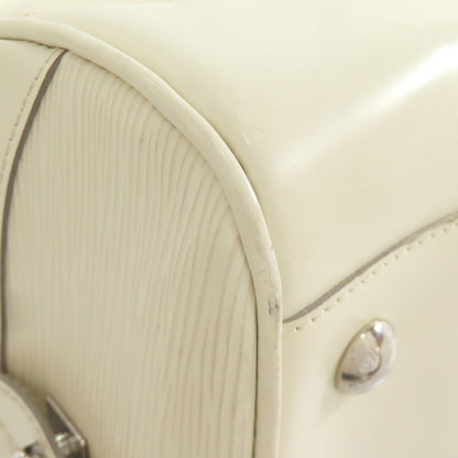 LOUIS VUITTON Handbag M5931J Epi white Bowling Montaigne GM