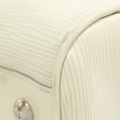 LOUIS VUITTON Handbag M5931J Epi white Bowling Montaigne GM