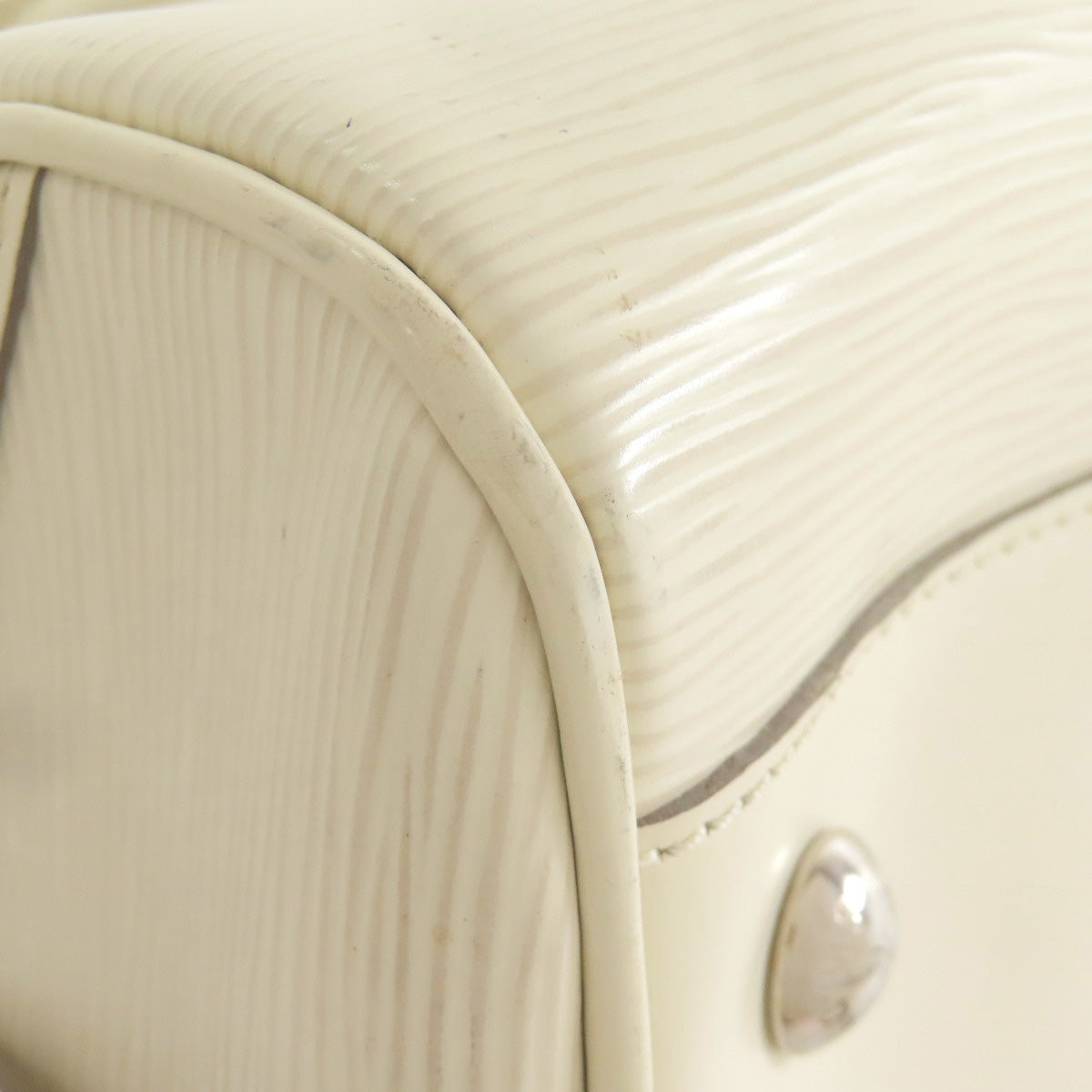 LOUIS VUITTON Handbag M5931J Epi white Bowling Montaigne GM