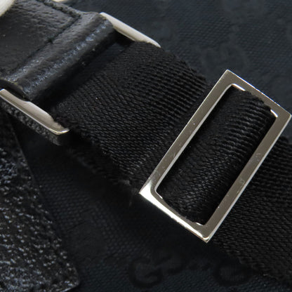 GUCCI Shoulder Bag 122793 canvas black GG