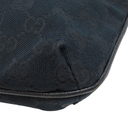 GUCCI Shoulder Bag 122793 canvas black GG