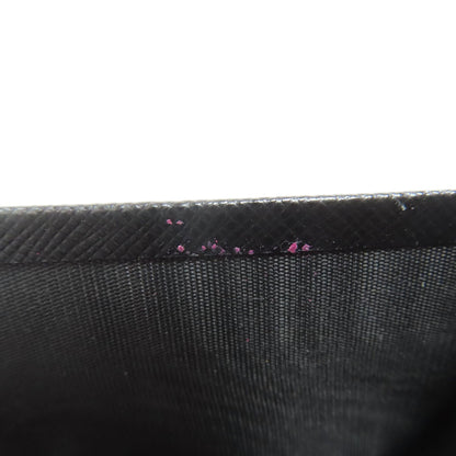 PRADA Long Wallet Purse Safiano black logo