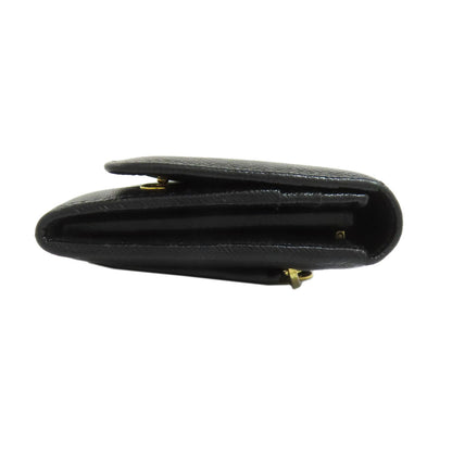 PRADA Long Wallet Purse Safiano black logo