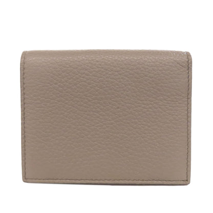 PRADA Bifold Wallet leather beige logo
