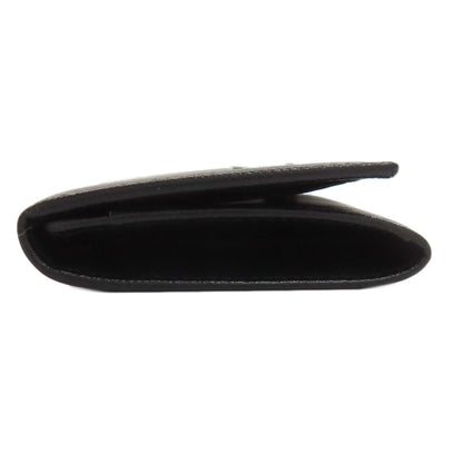PRADA Card Case M504A Safiano black Business card holder logoMetal