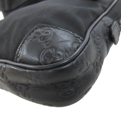 GUCCI Hip bag 161823 Nylon black GG Signature Shima